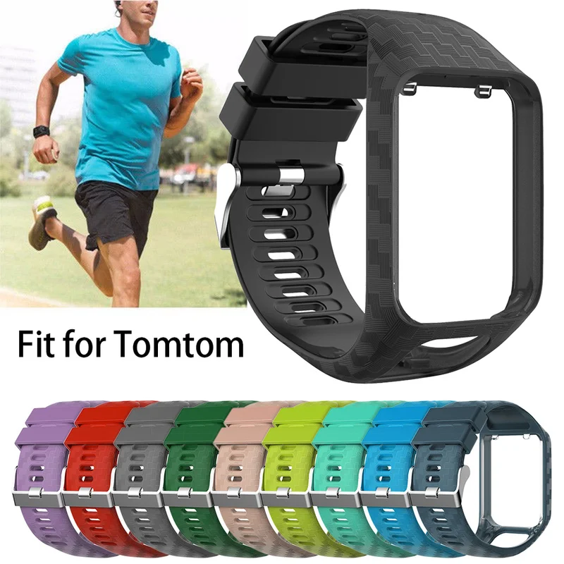 Силиконовый сменный ремешок для часов на запястье TomTom 2 3 S Series Runner Spark Esries Golfer