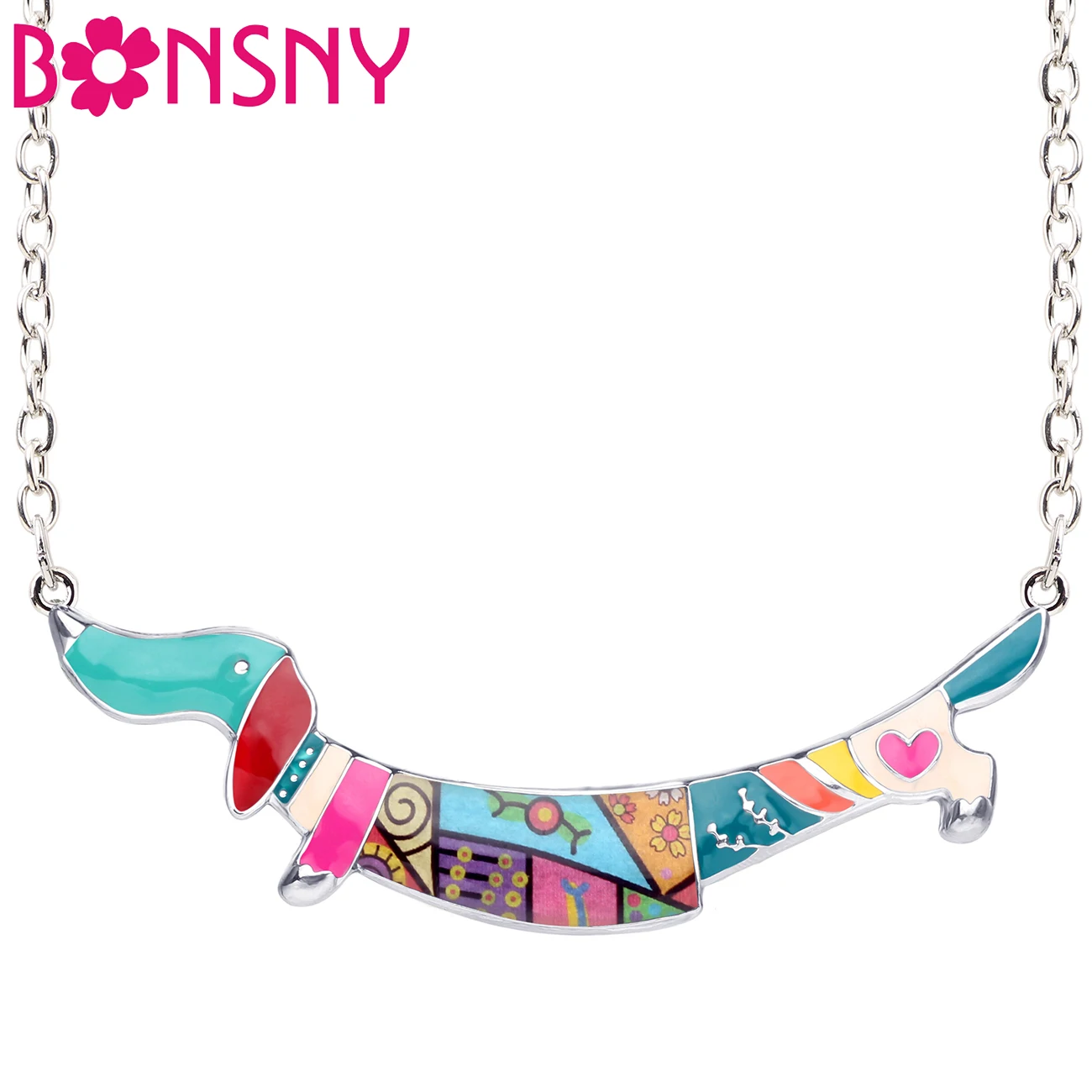 Bonsny Enamel Alloy Jumping Dachshund Dog Necklace Pendant Chain Collar Cute Animal Charm Fashion Jewelry For Women Girls Gifts
Bonsny Enamel Alloy Jumping Dachshund Dog Necklace Pendant Chain Collar Cute Animal Charm Fashion Jewelry For Women Girls Gifts