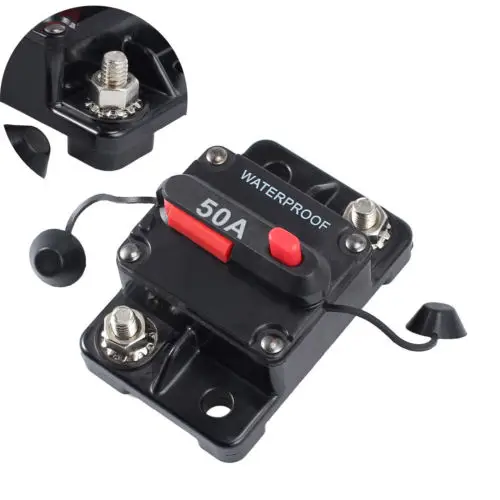 12V Circuit Breaker Switch Waterproof Manual Reset Car Boat Fuse Holder for Trucks 30/50/60/100/150A | Автомобили и мотоциклы