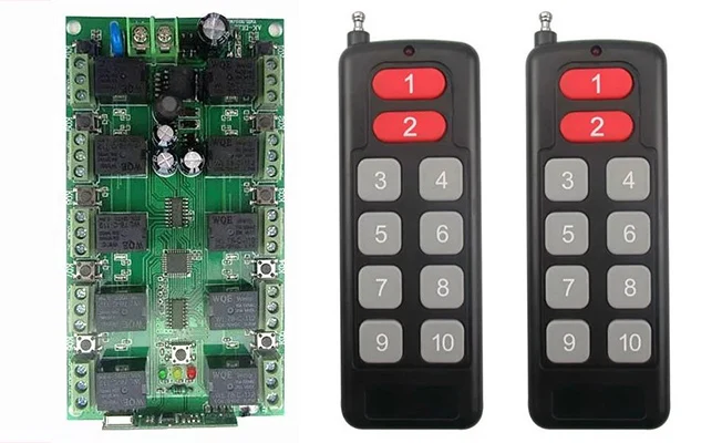 DC 12V 10A 10CH 10 канальный радиочастотный беспроводной пульт дистанционного управления приемник + передатчик индивидуальный обучающий код гаражные двери/жалюзи
DC 12V 10A 10CH 10 канальный радиочастотный беспроводной пульт дистанционного управления приемник + передатчик индивидуальный обучающий код гаражные двери/жалюзи