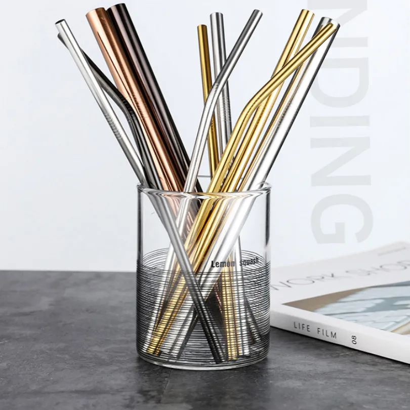 golden silver black straws diameter 6MM 12MM Straight bending metal straw reusable straw stainless steel straw
golden silver black straws diameter 6MM 12MM Straight bending metal straw reusable straw stainless steel straw
