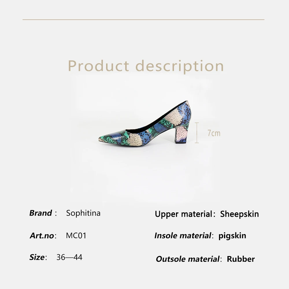 SOPHITINA Large Size 36-44 Pumps Casual Genuine Leather Square Heel Pointed Toe Slip-on Shoes Fashion Totem Women's Pumps MC01
SOPHITINA Large Size 36-44 Pumps Casual Genuine Leather Square Heel Pointed Toe Slip-on Shoes Fashion Totem Women's Pumps MC01