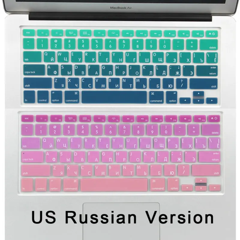 US Enter Russia Keyboard Russian Letters Keyboard Stickers Silicone Skin for MacBook Air 13 Pro 13 15 For iMac Keyboard A1466
US Enter Russia Keyboard Russian Letters Keyboard Stickers Silicone Skin for MacBook Air 13 Pro 13 15 For iMac Keyboard A1466