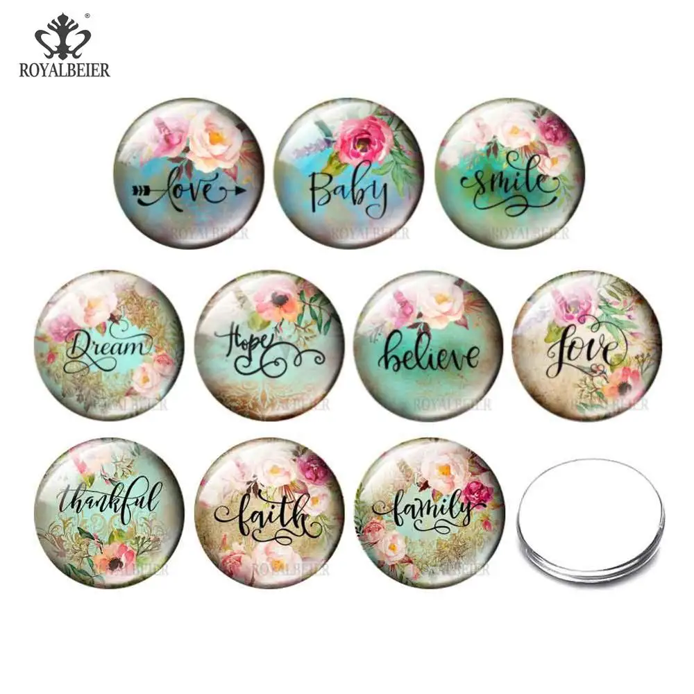 10pcs Alphabet Blessing Snap Button Jewelry 12mm/16mm/18mm/25mm/30mm Round Photo Glass Cabochon Demo Flat Back Making Finding
10pcs Alphabet Blessing Snap Button Jewelry 12mm/16mm/18mm/25mm/30mm Round Photo Glass Cabochon Demo Flat Back Making Finding