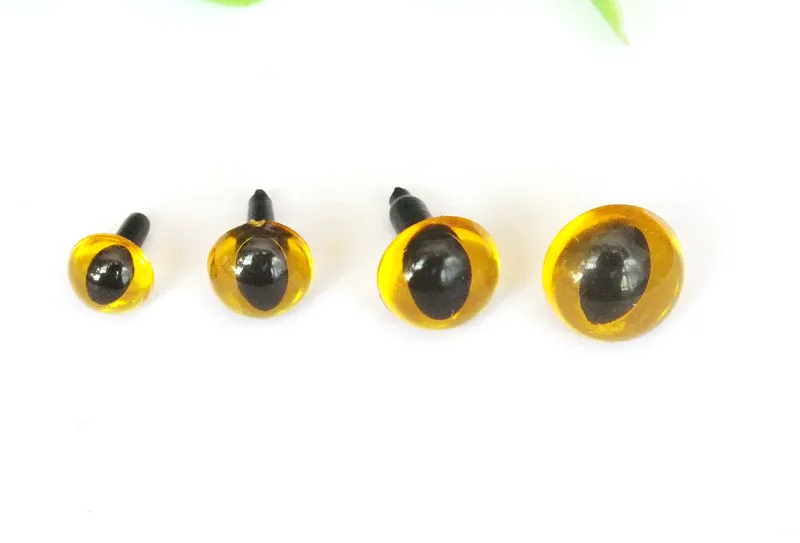80pcs/lot Transparent yellow 7.5-12mm mixed size can choose toy cat eyes/safety eyes with washer
80pcs/lot Transparent yellow 7.5-12mm mixed size can choose toy cat eyes/safety eyes with washer