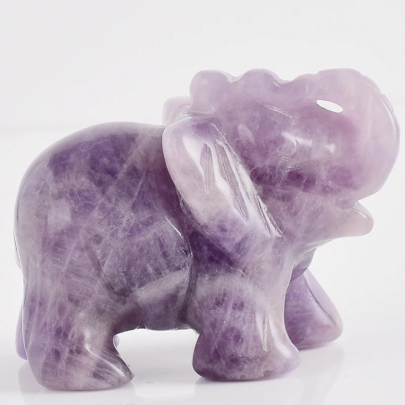 2 Inch Elephant Figurines Craft Carved Natural Stone Amethyst Elephant Mini Animals Statue for Home Decor Chakra Healing
2 Inch Elephant Figurines Craft Carved Natural Stone Amethyst Elephant Mini Animals Statue for Home Decor Chakra Healing