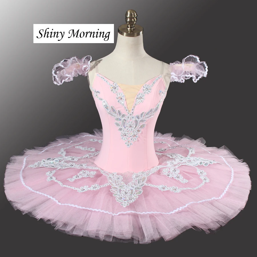 

Профессиональные Балетные костюмы для женщин, профессиональная балетная пачка, розовая сказочная кукла для сцены, Классическая блинная ба...