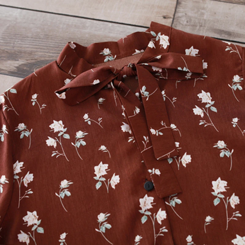 Women's Spring Autumn new Print Flower Long Dress Long-Sleeve chiffon Casual Loose Mori Dress with Bow V Neck Green Dress QH1324
Women's Spring Autumn new Print Flower Long Dress Long-Sleeve chiffon Casual Loose Mori Dress with Bow V Neck Green Dress QH1324