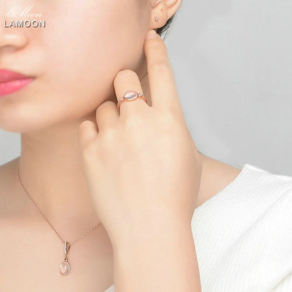 Фото Женский ювелирный комплект из серебра 925 пробы с розовым кварцем|jewelry sets|set 925set rose |