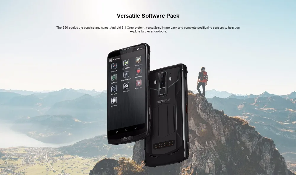 IP68/IP69K DOOGEE S90 Modular Rugged Mobile Phone 6.18'' FHD+ In-Cell Display Android 8.1 Helio P60 Octa Core 6GB 128GB 16M Cam
IP68/IP69K DOOGEE S90 Modular Rugged Mobile Phone 6.18'' FHD+ In-Cell Display Android 8.1 Helio P60 Octa Core 6GB 128GB 16M Cam