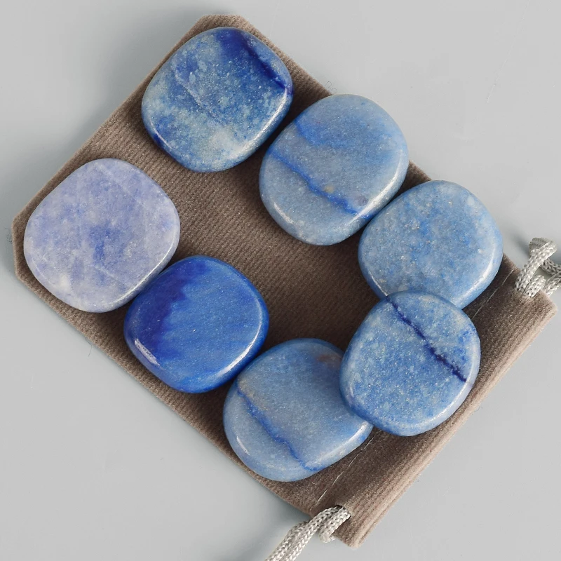7 pcs/Set With Pouch Natural Blue Aventurine SPA Massage Stone Crystal Healing Chakra Reiki Palm Stone Beauty Health Care Tool
7 pcs/Set With Pouch Natural Blue Aventurine SPA Massage Stone Crystal Healing Chakra Reiki Palm Stone Beauty Health Care Tool