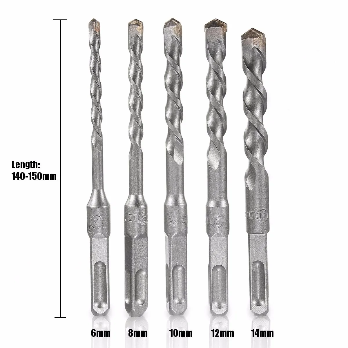 Drill Bit Tool Set Nickel Plating Round Shank Impact For Wall Cement Alloy Concrete Marble 6mm 8mm 10mm 12mm 14mm
Drill Bit Tool Set Nickel Plating Round Shank Impact For Wall Cement Alloy Concrete Marble 6mm 8mm 10mm 12mm 14mm