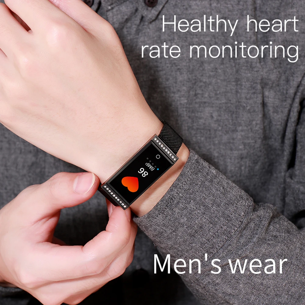 Fitness Bracelet IP68 Waterproof Smart Tracker Heart Rate Bluetooth Smart Watch Women Sleep Monitor Smartband for Android IOS
Fitness Bracelet IP68 Waterproof Smart Tracker Heart Rate Bluetooth Smart Watch Women Sleep Monitor Smartband for Android IOS