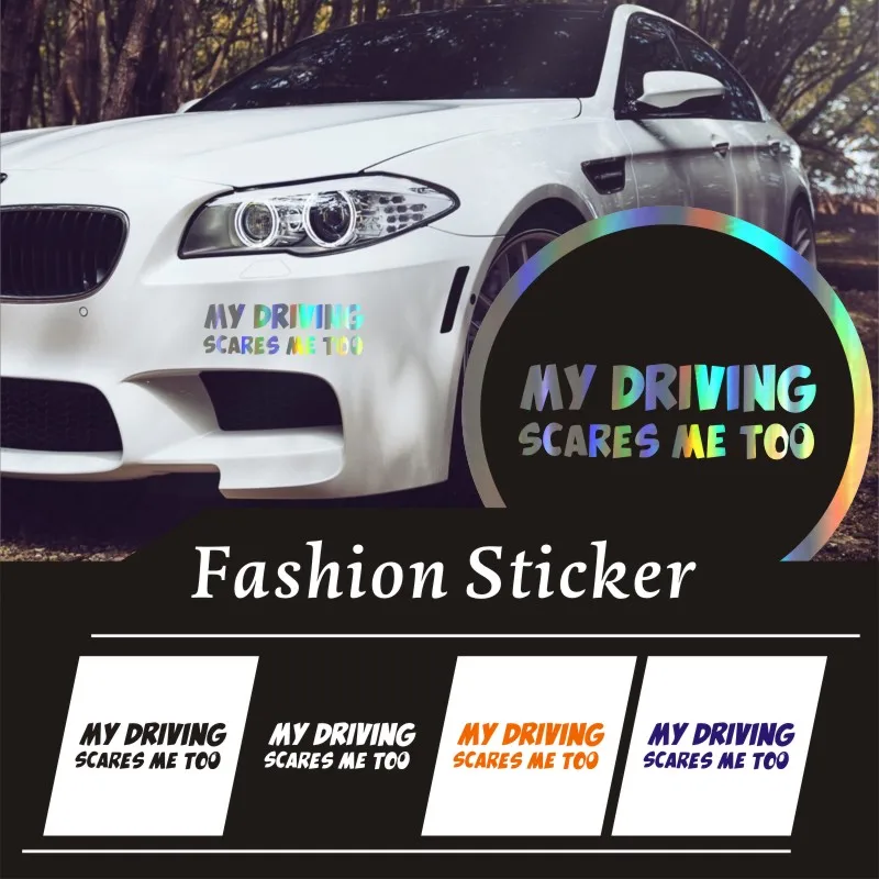 20*6 4 см Предупреждение ющие автомобильные наклейки s MY DRIVING пугают меня слишком