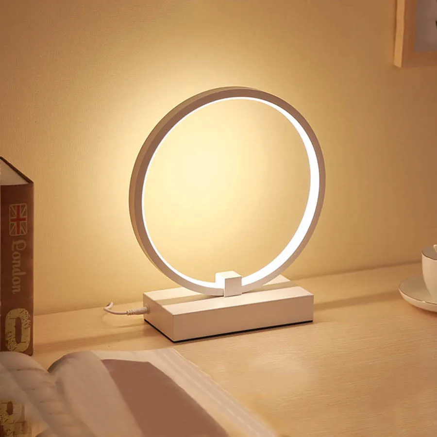 Thrisdar Dia25CM 30CM Modern Minimalist Round Shape LED Table Lamp Eye Protect Bedroom Bedside Study Desk Table Light Lamp
Thrisdar Dia25CM 30CM Modern Minimalist Round Shape LED Table Lamp Eye Protect Bedroom Bedside Study Desk Table Light Lamp