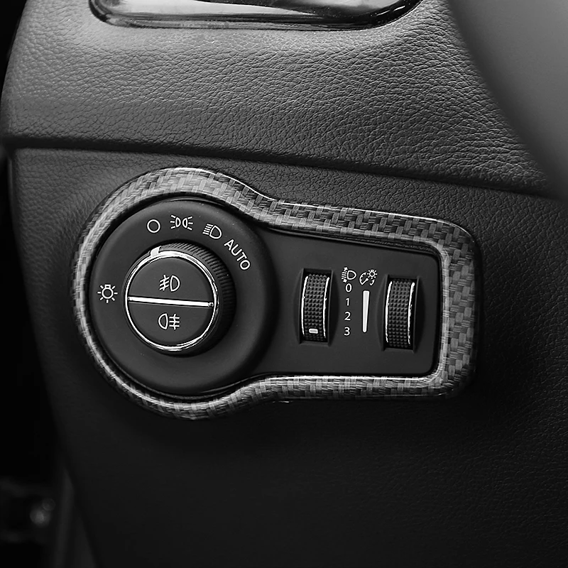 ABS углеродное волокно для Jeep Compass 2017 2018 2019 2020 аксессуары автомобильных фар