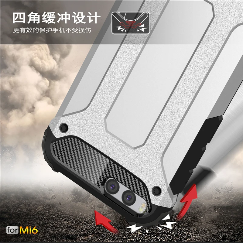 10PCS Romiky Hard Tough Case For Xiaomi Mi6 Mi5 Mi5s Plus Armor Back Cover Housing Redmi 3 Note 4x 4 Note4x Coque | Мобильные