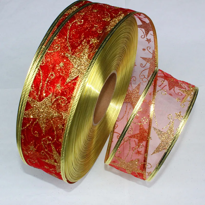 100Yard 2 '' ( 5CM ) Wide Red Ribbon Gauze Ribbon Printing Star Christmas Tree Decoration Christmas Decoration,DIY Accessories
100Yard 2 '' ( 5CM ) Wide Red Ribbon Gauze Ribbon Printing Star Christmas Tree Decoration Christmas Decoration,DIY Accessories