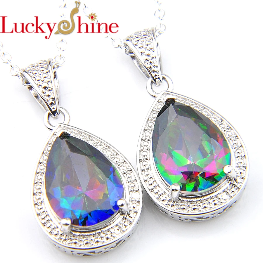 2 шт./лот Luckyshine винтажные Подвески в виде капли воды Радуга Мистик Цирконий Кристалл посеребренные Подвески женские свадебные подвески ювел...
2 шт./лот Luckyshine винтажные Подвески в виде капли воды Радуга Мистик Цирконий Кристалл посеребренные Подвески женские свадебные подвески ювел...