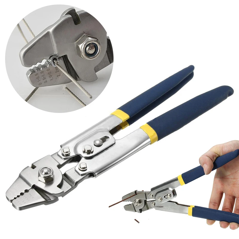 Plier Wire Rope For Crimping Fishing Lines Cable Tool Clamp Crimper Pliers Hand Tools
Plier Wire Rope For Crimping Fishing Lines Cable Tool Clamp Crimper Pliers Hand Tools
