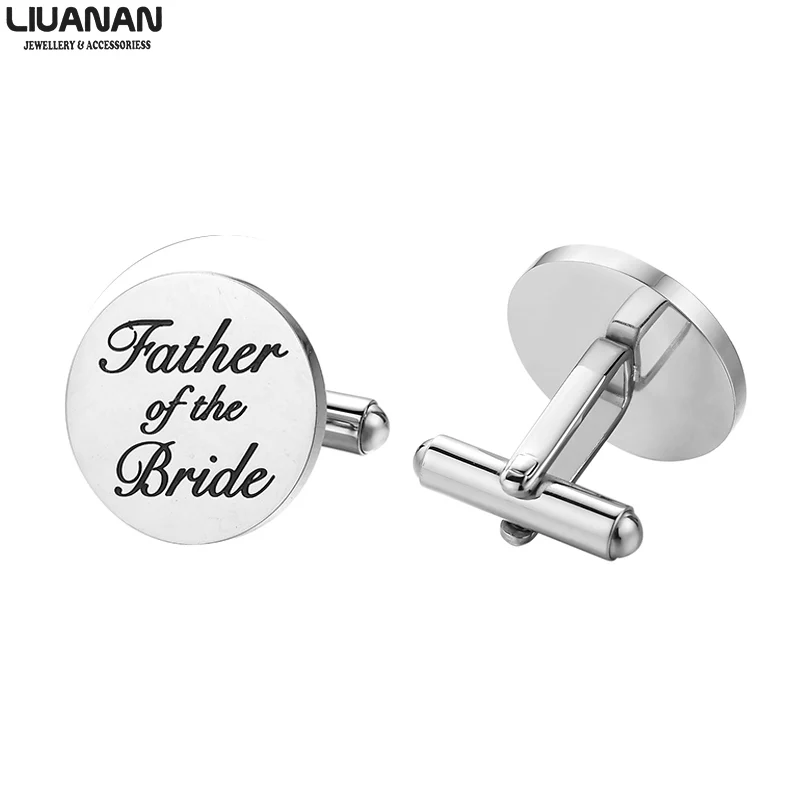 Mens Wedding Cufflinks Father of The Bride Groom Gifts Stainless Steel Wedding Engagement Jewelry Dad Papa 6 Different Engraving
Mens Wedding Cufflinks Father of The Bride Groom Gifts Stainless Steel Wedding Engagement Jewelry Dad Papa 6 Different Engraving