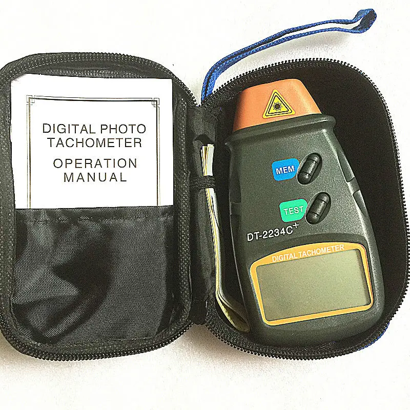 DT-2234C+ Digital Photo Tachometer Digital Engine Tachometer Digital Speedometer Digital Laser Photo Tachometer Non Contact Tach
DT-2234C+ Digital Photo Tachometer Digital Engine Tachometer Digital Speedometer Digital Laser Photo Tachometer Non Contact Tach