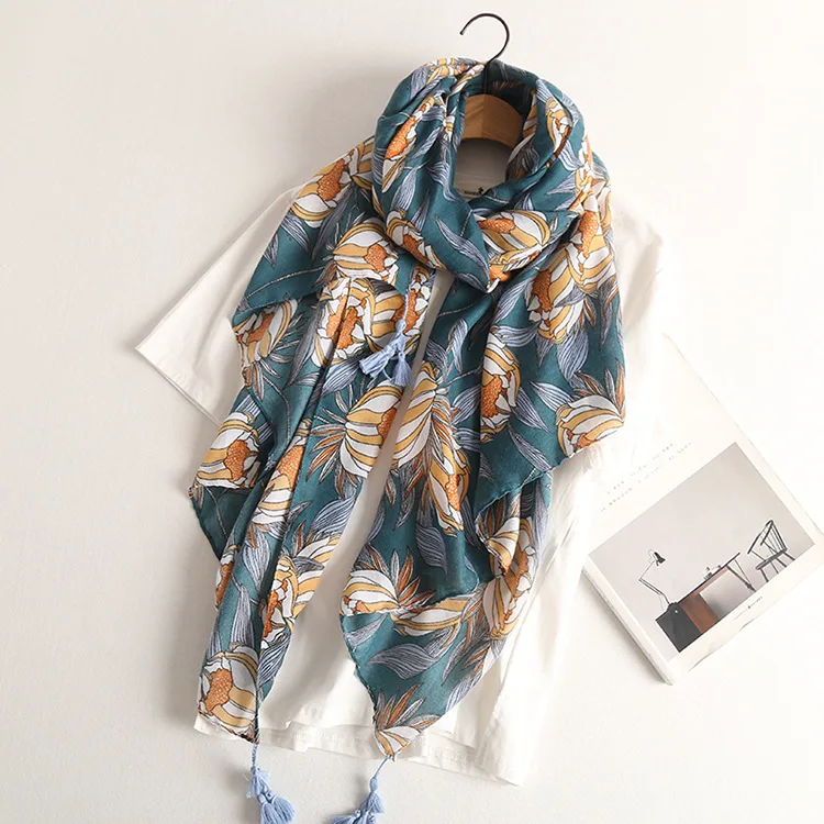 Newest Women Floral Blossom Pattern Tassel Scarf Cotton Long Bohemian Style Shawls Wraps Hijabs Muffler 10pcs/lot
Newest Women Floral Blossom Pattern Tassel Scarf Cotton Long Bohemian Style Shawls Wraps Hijabs Muffler 10pcs/lot