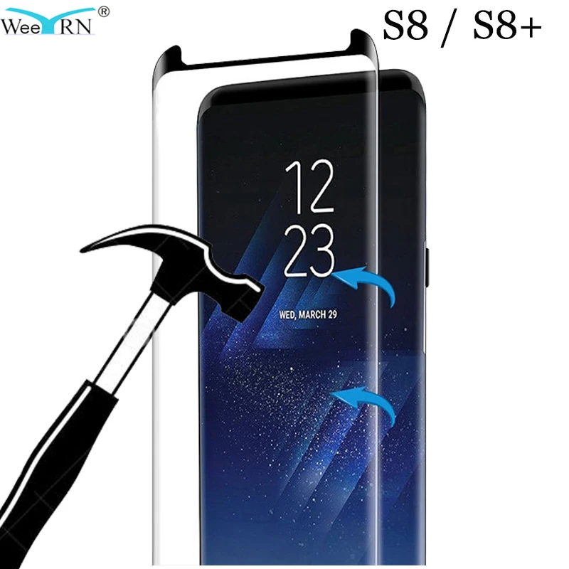 3D Стекло Glass на Для самсунг С8 / С8+ с8 плюс полноэкранное защитное Samsung Galaxy S8