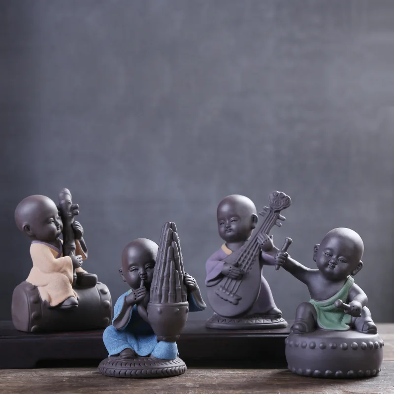 Ceramic buddha statues ornaments tea pet tabletop monk home decoration accessories music monk sculpture statue
Ceramic buddha statues ornaments tea pet tabletop monk home decoration accessories music monk sculpture statue