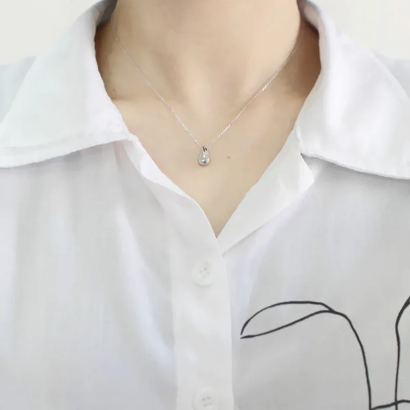 Flyleaf Golden Water Droplets Beans Necklaces & Pendants For Women 2018 New Trend 925 Sterling Silver Fasion Jewellery
Flyleaf Golden Water Droplets Beans Necklaces & Pendants For Women 2018 New Trend 925 Sterling Silver Fasion Jewellery