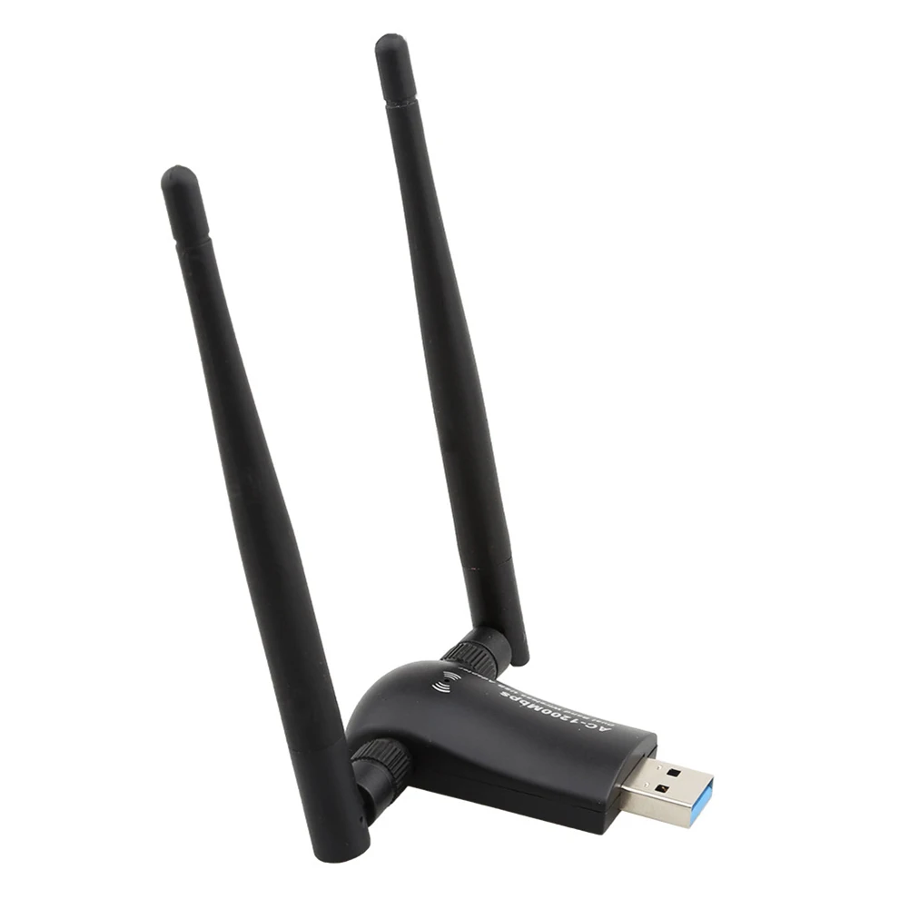 1200 Мбит/с мини Wifi беспроводной адаптер USB WLAN двухдиапазонный с антенной для ПК EM88 |