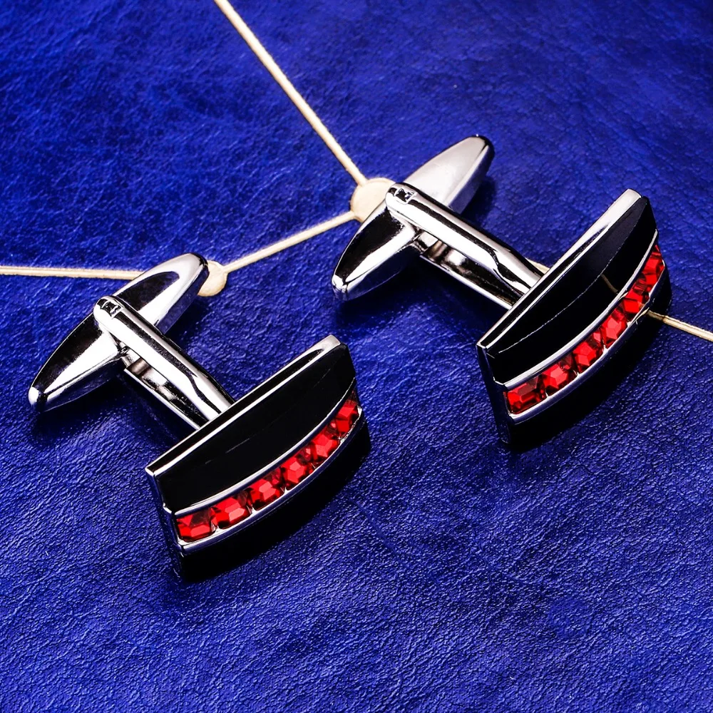 MAISHENOU Jewelry French Shirt Fashion Cufflinks for Mens Brand Cuff links with red Crystal Buttons High Quality Jewellery
MAISHENOU Jewelry French Shirt Fashion Cufflinks for Mens Brand Cuff links with red Crystal Buttons High Quality Jewellery