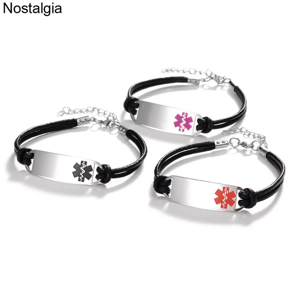 Nostalgia Medical Alert Star Of Life Titanium Stainless Steel Jewelry Medical Assistant Charm Bracelet Men Women Accessories
Nostalgia Medical Alert Star Of Life Titanium Stainless Steel Jewelry Medical Assistant Charm Bracelet Men Women Accessories