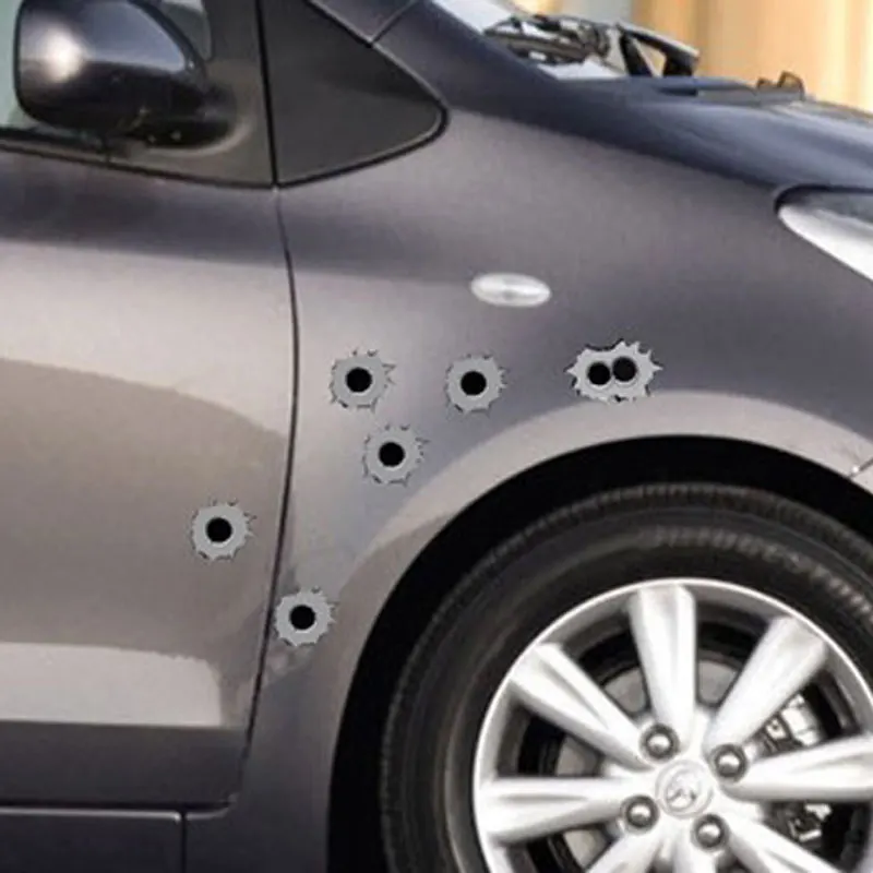 carsara 1x32 Simulation Bullethole Shothole Sticker Graphic Shothole For Car Auto Helmet Motorcycle Gray
carsara 1x32 Simulation Bullethole Shothole Sticker Graphic Shothole For Car Auto Helmet Motorcycle Gray