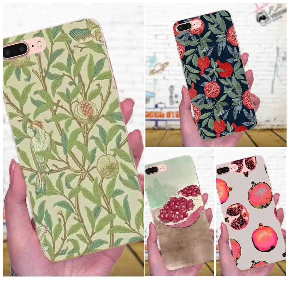 Гранат фрукты для Huawei Honor 4C 5A 5C 5X 6 6C 6A 6X 7 7X 8 9 V8 V10 Y3II Y5II Y6II G8 P7 Play Lite Diy