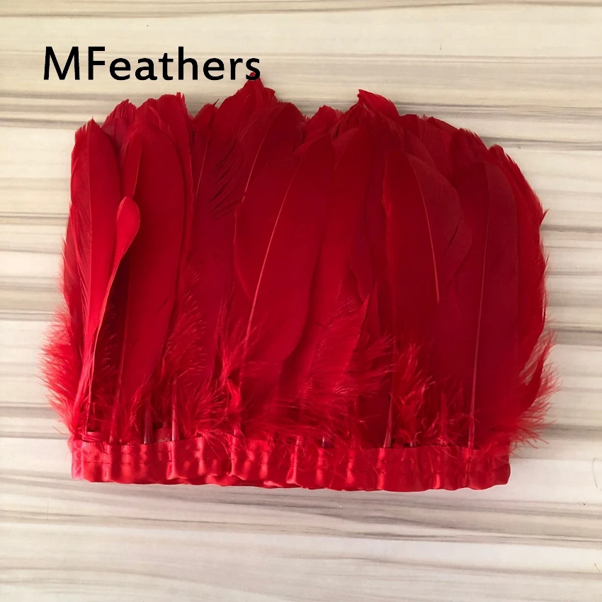 Wholesale 10Yards High Quality Natural Goose Feather Trim Fringe 15-20cm Dyed Goose Feather Ribbon Dress/Skirt DIY Accessories
Wholesale 10Yards High Quality Natural Goose Feather Trim Fringe 15-20cm Dyed Goose Feather Ribbon Dress/Skirt DIY Accessories