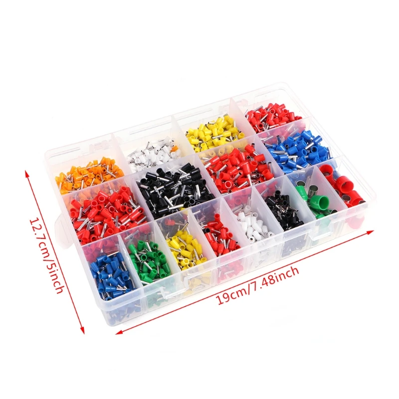 2120Pcs/Set Insulated Cord Pin End Terminal Bootlace Ferrules Kit Set Wire Copper
2120Pcs/Set Insulated Cord Pin End Terminal Bootlace Ferrules Kit Set Wire Copper