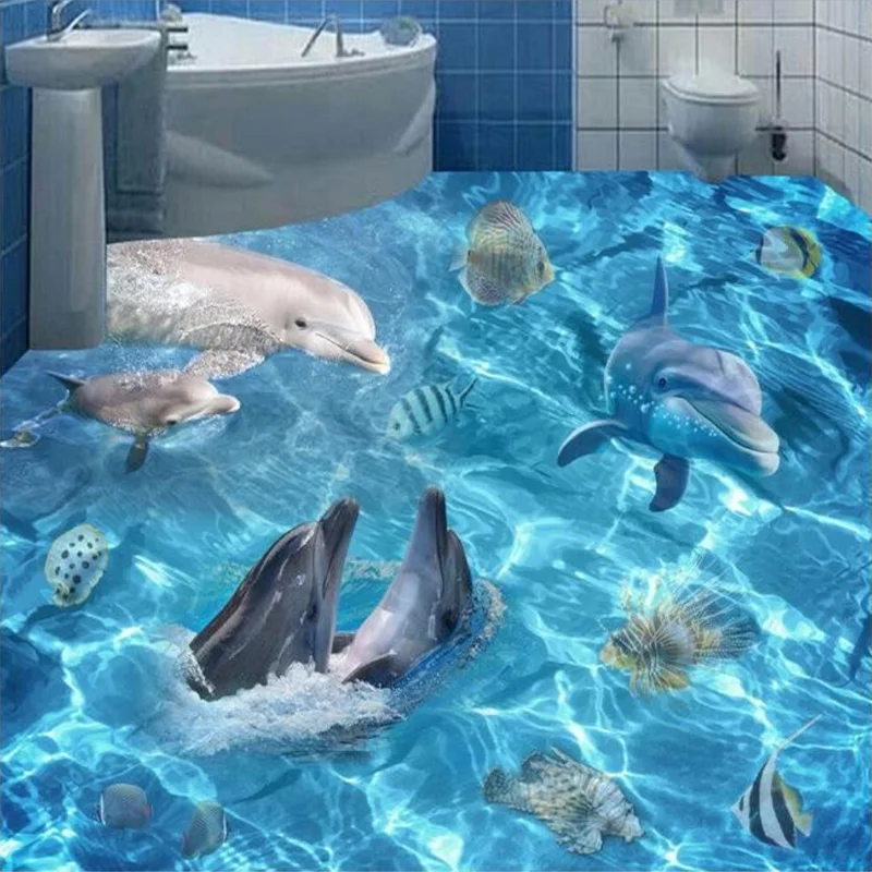 beibehang Custom 3D Floor Wallpaper 3D Ocean World Living Room Bathroom Kitchen Floor Sticker PVC Waterproof Mural Self-adhesive
beibehang Custom 3D Floor Wallpaper 3D Ocean World Living Room Bathroom Kitchen Floor Sticker PVC Waterproof Mural Self-adhesive