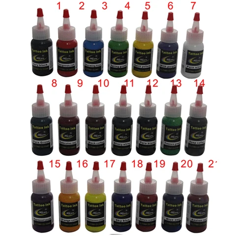 21pcs high qunlity permanent makeup pigment ink 30ml tattoo paint 21colors tattoo ink kit
21pcs high qunlity permanent makeup pigment ink 30ml tattoo paint 21colors tattoo ink kit
