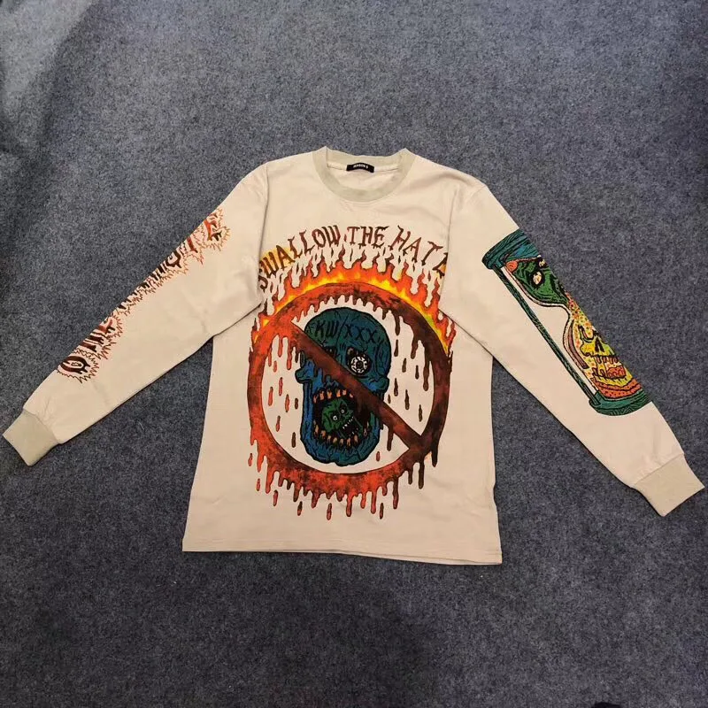 Kanye West Season 6 Long Sleeve T-Shirt Men Women Graffiti Skull Letter Hip Hop Season six T Shirts Streetwear Season 6 T Shirt
Kanye West Season 6 Long Sleeve T-Shirt Men Women Graffiti Skull Letter Hip Hop Season six T Shirts Streetwear Season 6 T Shirt