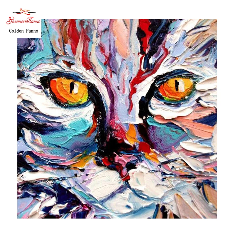 Golden Panno,DIY DMC 11CT 14CT completely Cross stitch Animal cat kits embroidery needlework sets wall decoration 08
Golden Panno,DIY DMC 11CT 14CT completely Cross stitch Animal cat kits embroidery needlework sets wall decoration 08