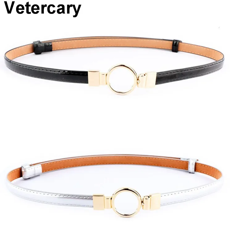 New Design Thin Belts silver PU Patent Leather Dress Women Adjustable Waistbands gold circle Metal Buckle alloy adjust waistband
New Design Thin Belts silver PU Patent Leather Dress Women Adjustable Waistbands gold circle Metal Buckle alloy adjust waistband