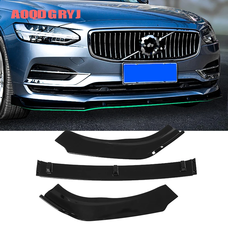 Car Styling 3pcs For volvo S90 2017-2019 ABS Glossy Black Front Bumper spoiler Lip Protection Cover Trim
Car Styling 3pcs For volvo S90 2017-2019 ABS Glossy Black Front Bumper spoiler Lip Protection Cover Trim