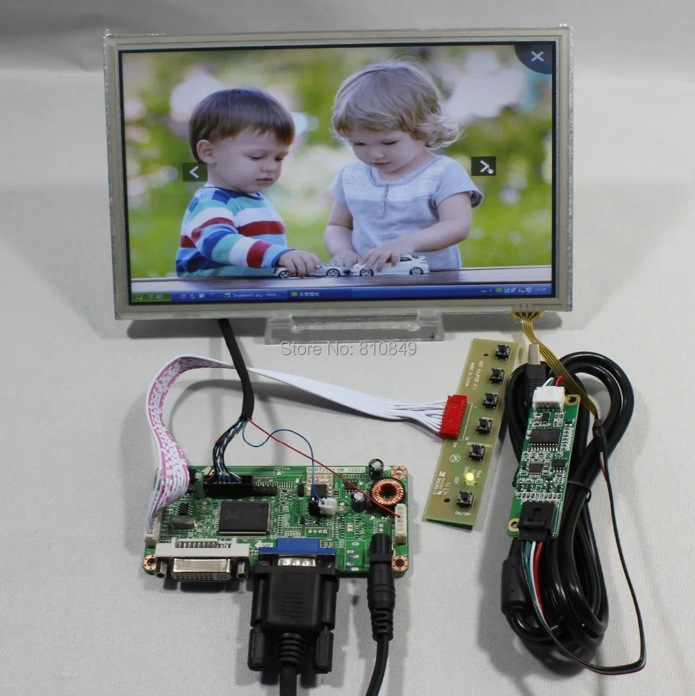 DVI + VGA lcd плата контроллера + 8,9 дюймов HSD089IFW1 1024X600 lcd + сенсорный экран
DVI + VGA lcd плата контроллера + 8,9 дюймов HSD089IFW1 1024X600 lcd + сенсорный экран
