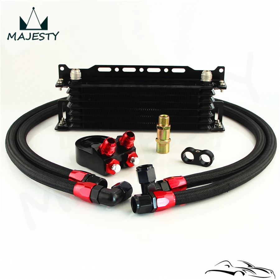 Universal 7 Row Oil Cooler w/ Bracket + M20*1.5 / 3/4*16 Filter Adapter Hose Kit
Universal 7 Row Oil Cooler w/ Bracket + M20*1.5 / 3/4*16 Filter Adapter Hose Kit