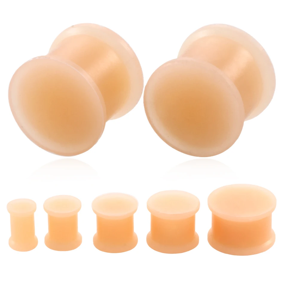 1 Pair Skin Silicone Double Flared Hider Ear Plugs and Tunnels Gauges Ear Stretcher Expander Piercing Body Piercing Jewelry
1 Pair Skin Silicone Double Flared Hider Ear Plugs and Tunnels Gauges Ear Stretcher Expander Piercing Body Piercing Jewelry
