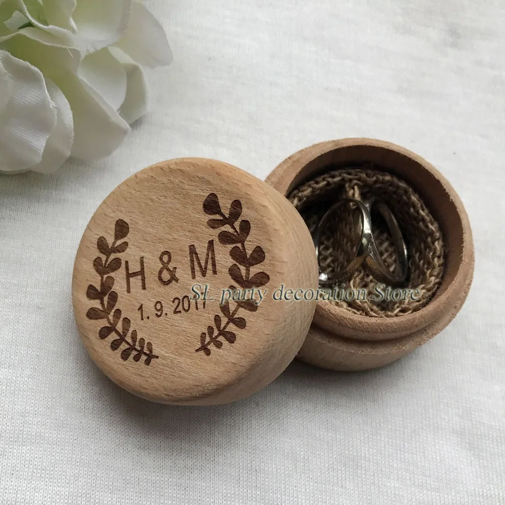 Personalized Round Wedding Wooden Ring Box Ring Bearer Rustic Wedding Ring box Holder Custom Ring Box
Personalized Round Wedding Wooden Ring Box Ring Bearer Rustic Wedding Ring box Holder Custom Ring Box