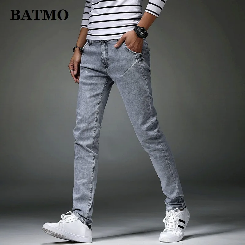 Мужские эластичные джинсы BATMO удобные облегающие из хлопка 8914 новинка 2019 |
