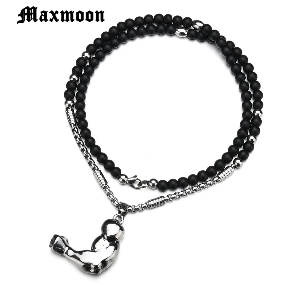 Кулон Maxmoon мужской, длинная цепочка из нержавеющей стали, для занятий спортом, фитнесом, в стиле хип-хоп
Кулон Maxmoon мужской, длинная цепочка из нержавеющей стали, для занятий спортом, фитнесом, в стиле хип-хоп