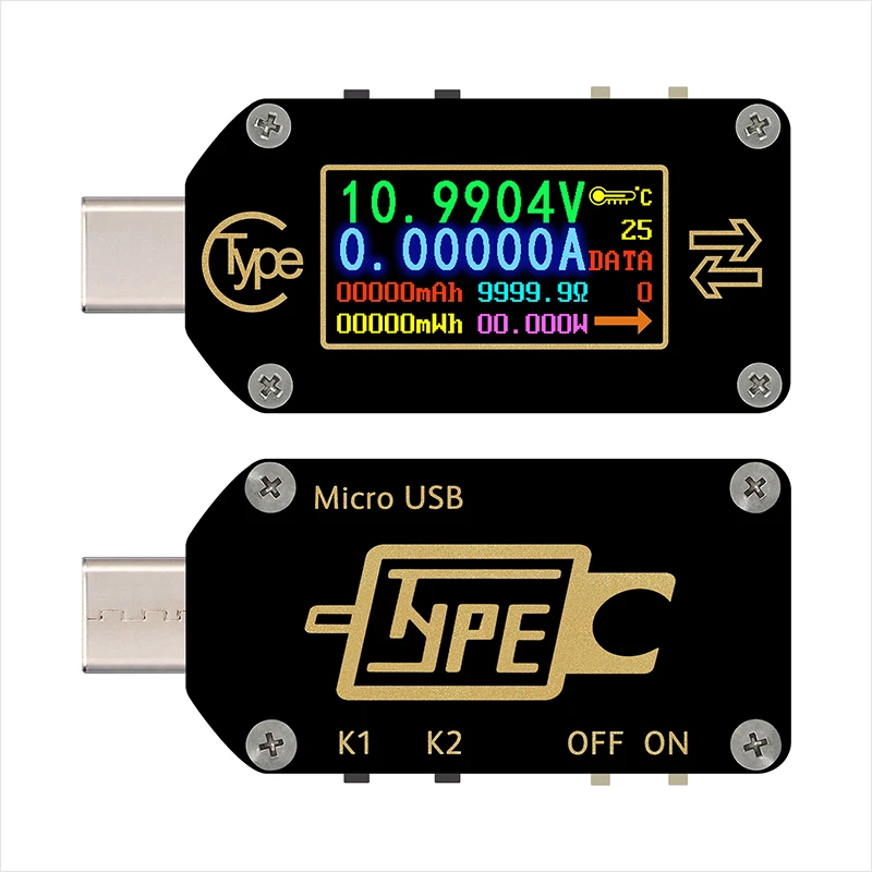 TC66 Быстрая зарядка PD протокол обнаружения обман Type-C амперметр напряжения USB измеритель емкости
TC66 Быстрая зарядка PD протокол обнаружения обман Type-C амперметр напряжения USB измеритель емкости